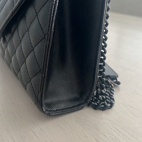 YSL ENVELOPE MEDIUM IN QUILTED GRAIN DE POUDRE EMBOSSED LEATHER
NOIR - Picture 9 of 15